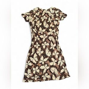 70s Retro Print Women's Dress